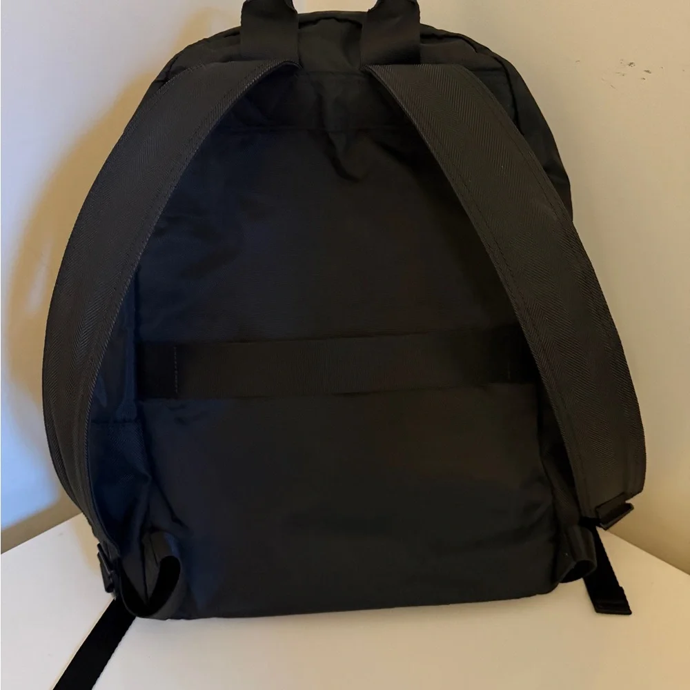 Everyday Black Backpack with Front Pocket - Unbranded